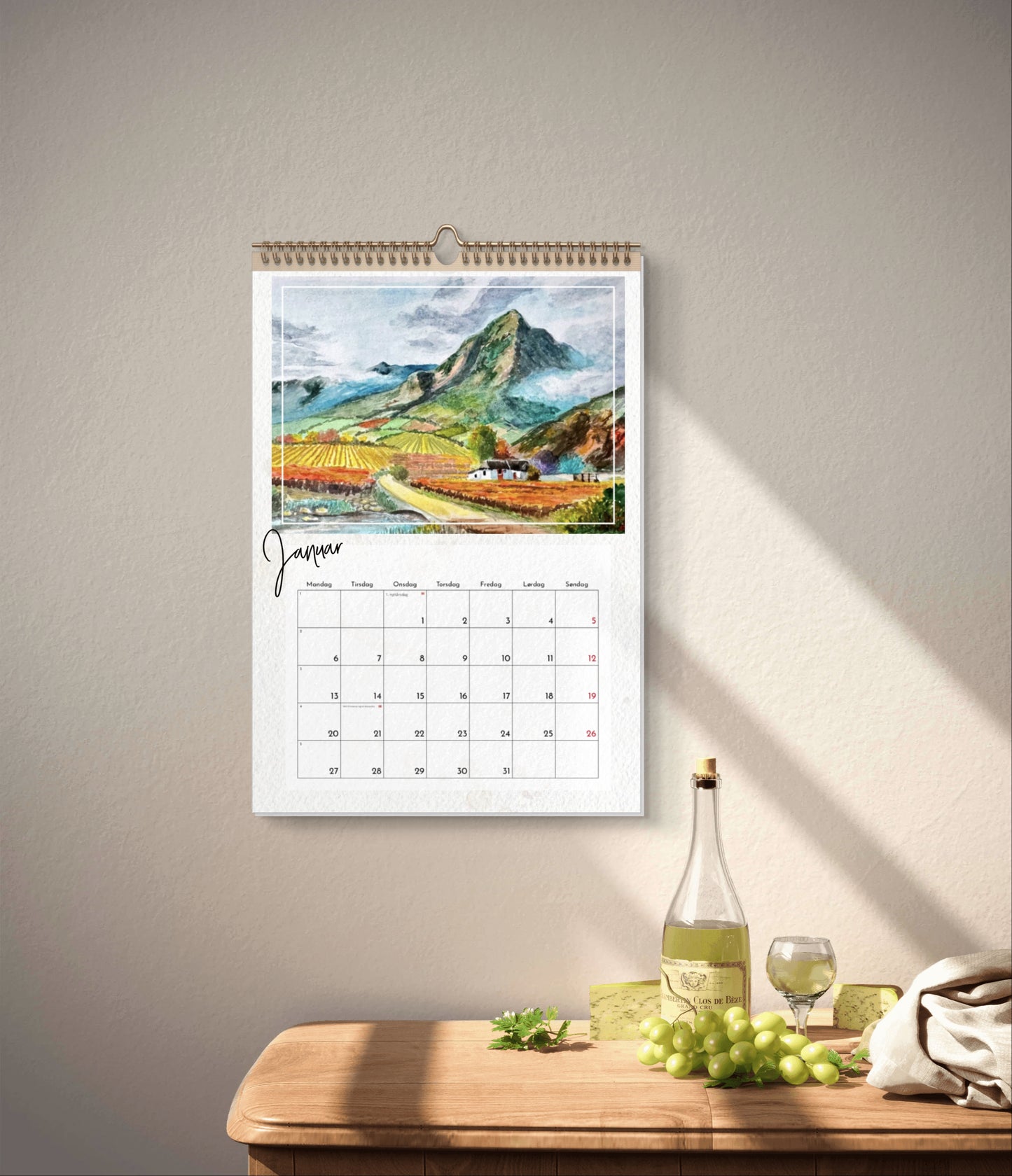 2025 Watercolor Art Calendar